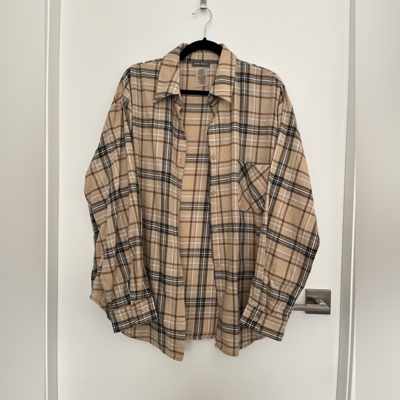 Sans Souci (Simons) oversized flannel shirt - Picture 1 of 3